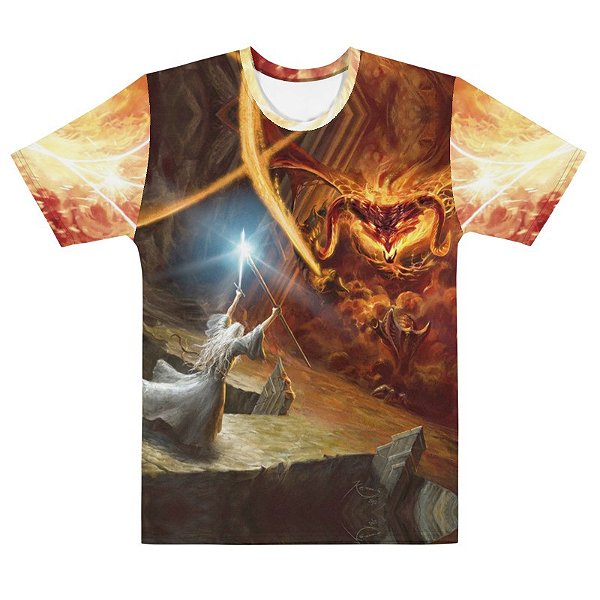 SENHOR DOS ANÉIS, O - Gandalf VS Balrog - Camiseta de Cinema
