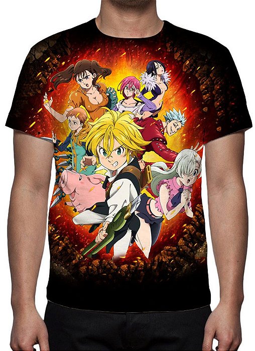 Camiseta Meliodas Anime Nanatsu No Taizai 209 em Promoção na Americanas