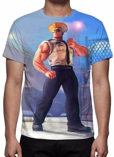 STREET FIGHTER 5 - Willian Guile - Camiseta de Games