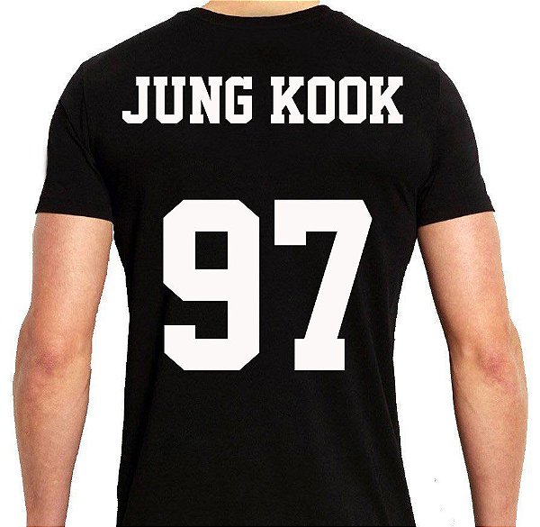BTS Bantang Boys - Army Preta Jung Kook - Camiseta de Kpop