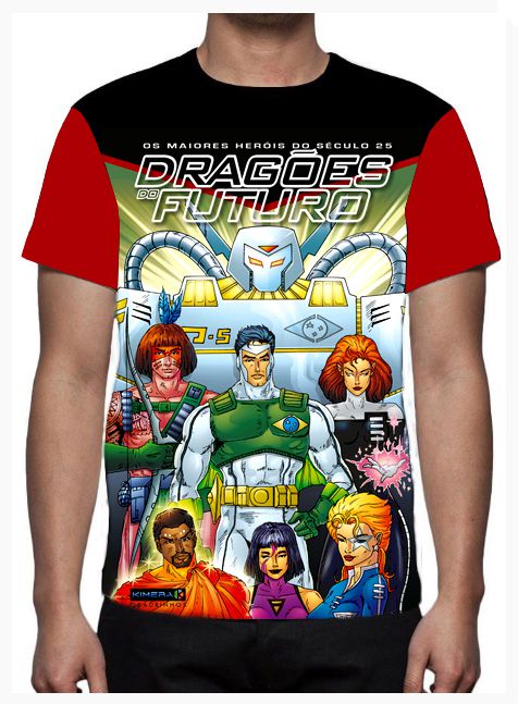 KIMERA  - Dragões do Futuro Capa 1 -  Camiseta de Heróis Brasileiros