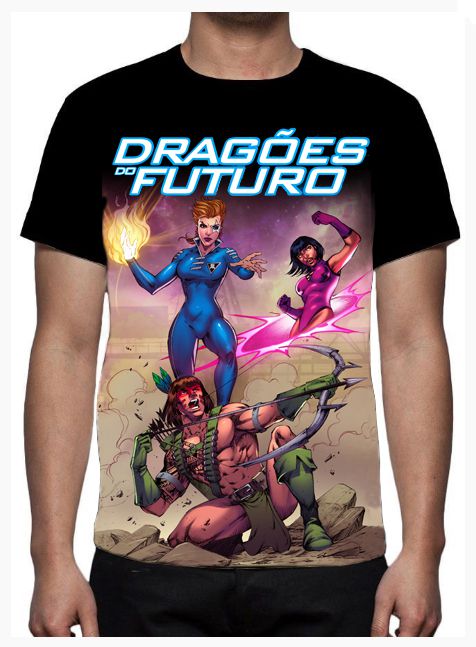 KIMERA  - Dragões do Futuro Capa 2 - Camiseta de Heróis Brasileiros