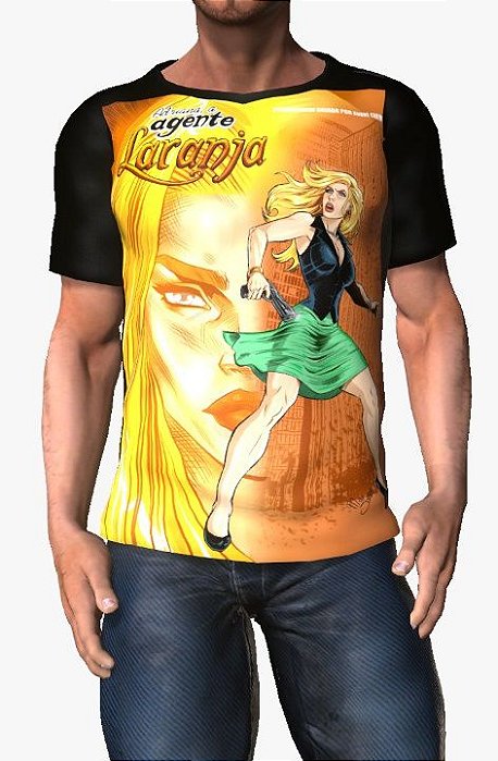 MÚLTIPLO - Adriana Agente Laranja Tradicional - Camisetas de Heróis Brasileiros