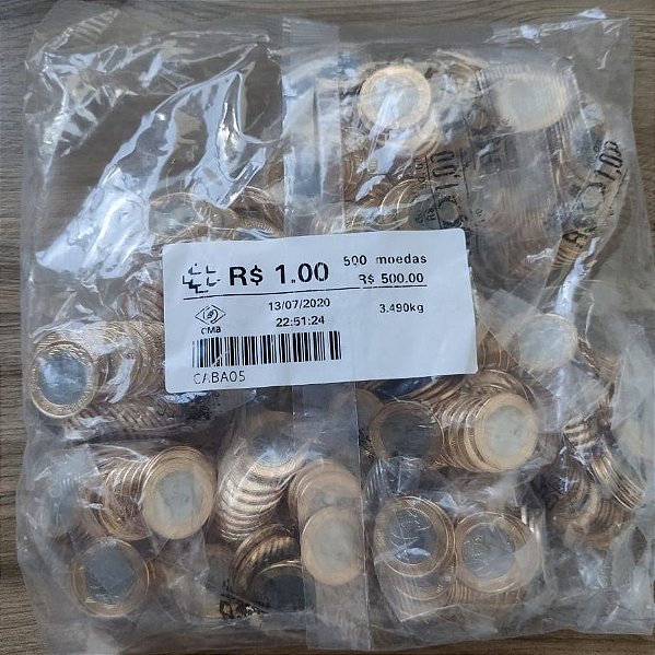 Pacotão 1 real 2020 - 10 sachês - 500 moedas