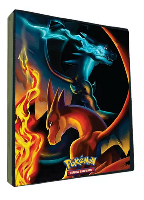 Álbum Fichário Pokémon - Pasta Porta 180 Cards Charizard