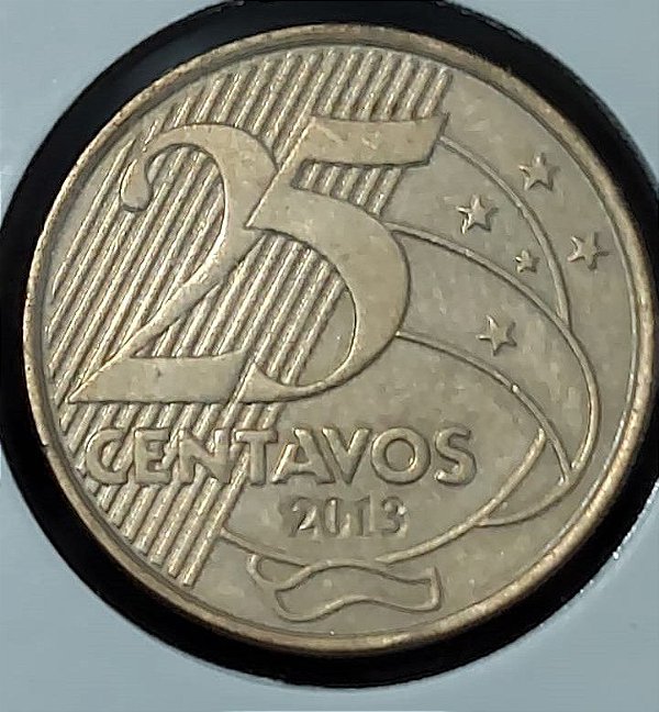 25 centavos 2013 Reverso Invertido