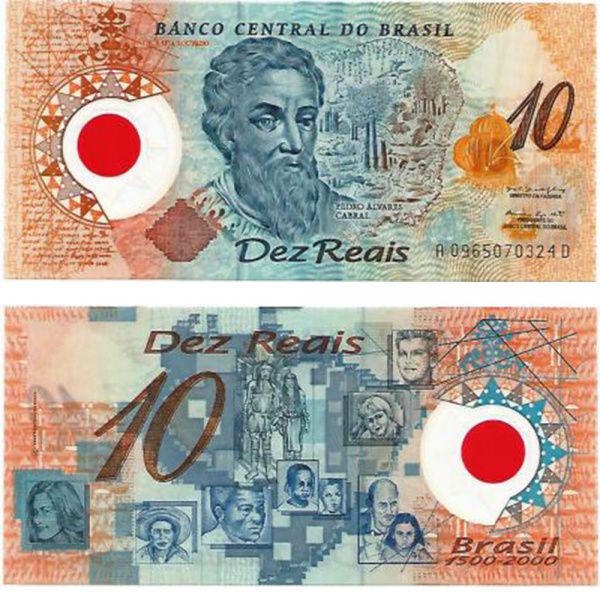 Nota de 10 Reais de Plástico Comemoração Dos 500 Anos do Descobrimento do  Brasil para Colecionadores, Produto Vintage e Retro Usado 79989490