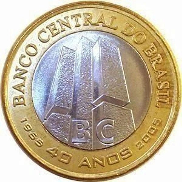 Moeda comemorativa 40 anos do banco central