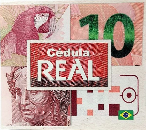 Fôlder para cédula de 10 reais Segunda Família