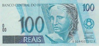 Cédula de 100 reais Sem deus seja louvado C325 MBC