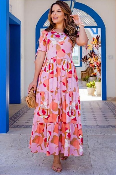 vestido midi da moda