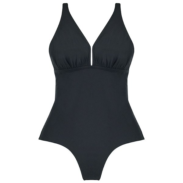 PRETO - MAIÔ FRISO PLUS SIZE