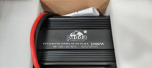 Inversor 2000 watts Onda senoidal pura 12Vdc saída 127 Vac PANDA