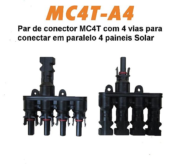 CONECTOR MC4T-A4 4 VIAS (par)