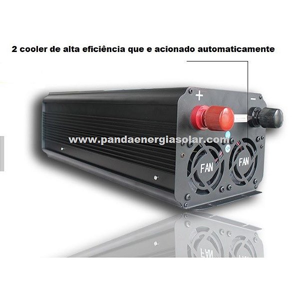 Inversor 3000 watts Onda Senoidal pura 24Vdc saída 127Vac PANDA