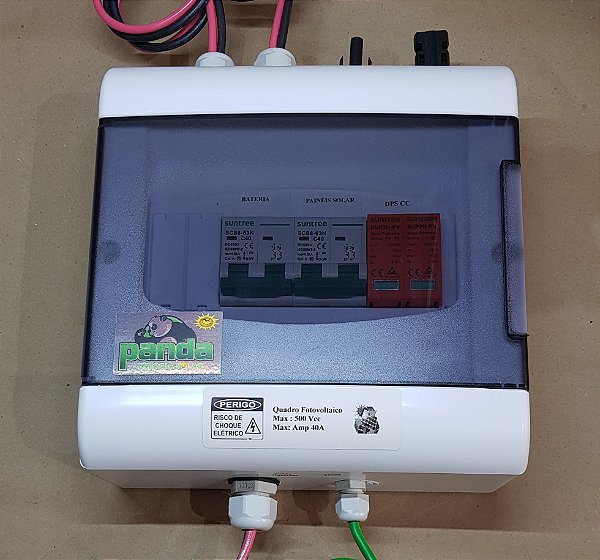 Quadro Fotovoltaico (Stringbox), Para controlador Solar 40A