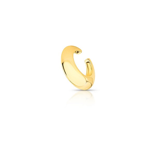 Piercing Encaixe Liso Redondo Banhado A Ouro