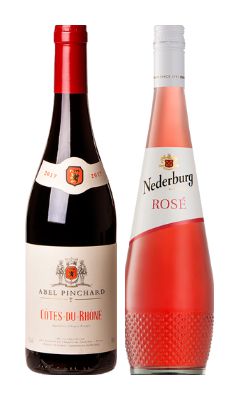 Confraria Dezembro 2021: Vinho Côtes Du Rhône Tinto Abel Pinchard + Vinho Nederburg Rosé