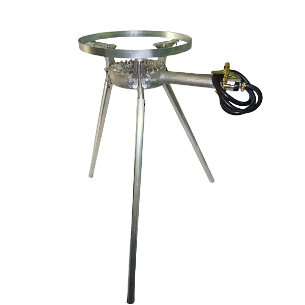 Fogareiro De Alumínio Fundido Pés Alto Desmontável C/arco