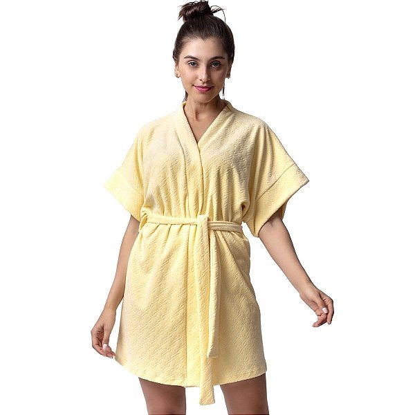 Robe Feminino Curto Amarelo Sunshine