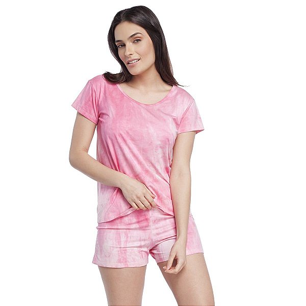 Pijama feminino rosa Clearance