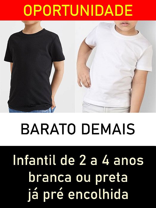 Saldo - Camiseta Infantil Estonada - Oportunidade