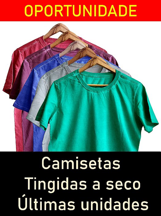 Ponta de Estoque - Camiseta Tingida a Seco Saldo
