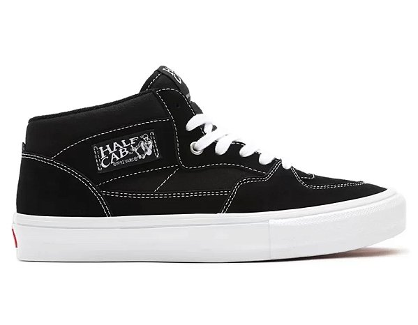 TÊNIS VANS SKATE HALF CAB BLACK WHITE