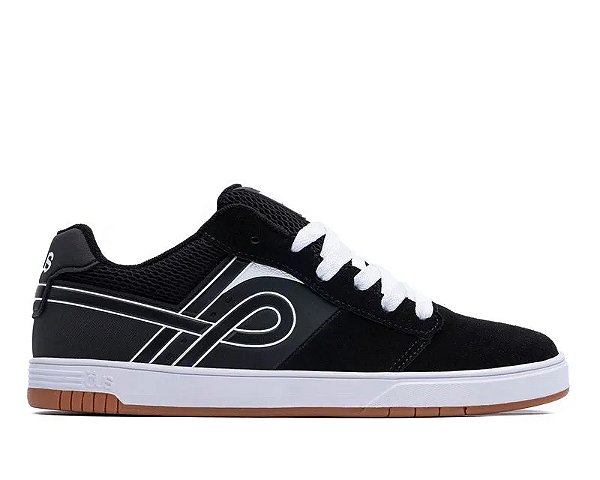 TENIS OUS NACCARATO V PRETO BRANCO ESSENCIAL