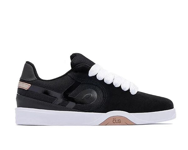 TENIS OUS IMIGRANTE SERIE X PRETO BRANCO CREME ESSENCIAL