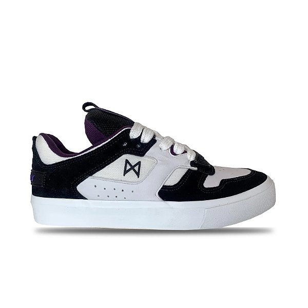 TENIS COMPLY CARBON PRETO BRANCO ROXO