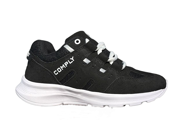 TENIS COMPLY ETHYL PRETO BRANCO