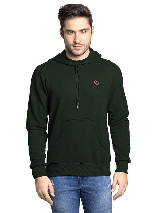 Moletom Masculino Liso Azul Royal