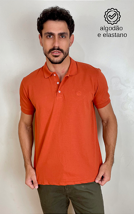 Pólo Piquet Premium Tony Menswear Terracota