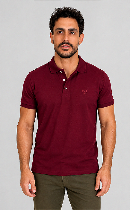 Pólo Piquet Premium Tony Menswear Vinho