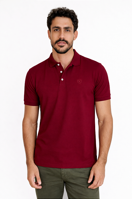 Pólo Piquet Premium Tony Menswear Vinho
