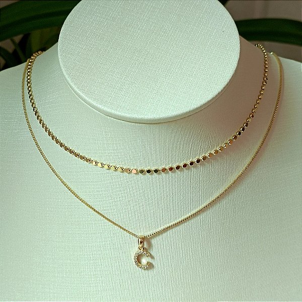 Choker Laura - Banhado a Ouro 18k