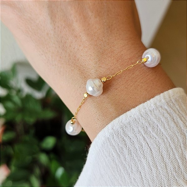 Pulseira Ariel  - Banhado a Ouro 18k