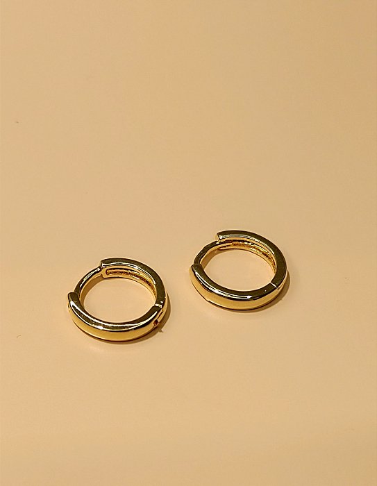 Brinco de argola G - Banhado a Ouro 18k