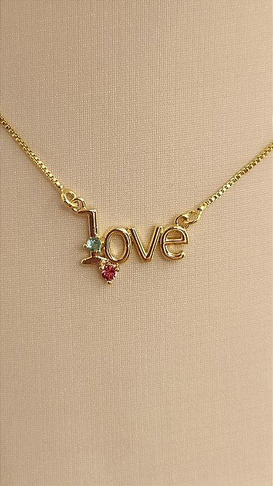 Colar Love - Banhado a Ouro 18k