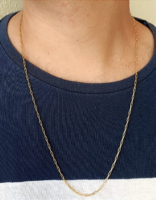 Colar Masculino - Banhado a Ouro 18k