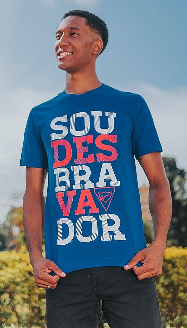 Camiseta "SOU" - Azul