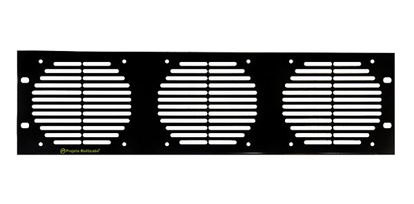RÉGUA PADRÃO RACK 19" 3U P/ 3 VENTILADORES