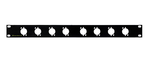 RÉGUA PADRÃO RACK 19" 1U P/ 8 XLR