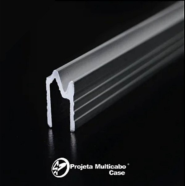 PERFIL DE ALUMÍNIO HÍBRIDO 7 MM - COM 3 METROS
