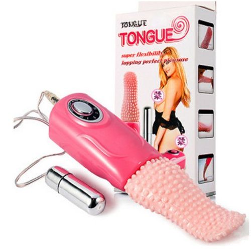 Baile tongue - vibrador em Formato de Língua macia e flexível com bullet vibratório