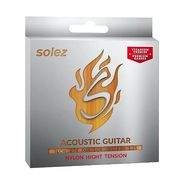 Encordoamento Solez para Violão Nylon SLCH - Hight Tension 0.074/.1.21