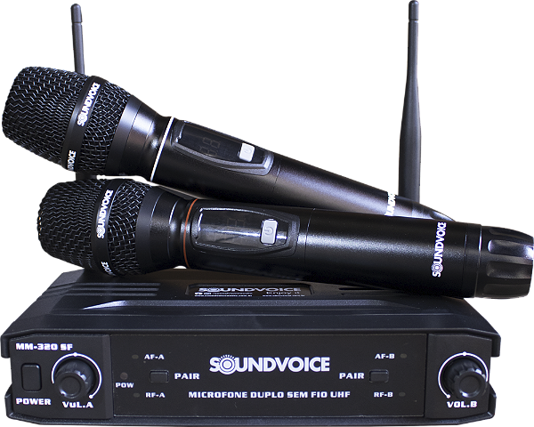 MICROFONE SOUNDVOICE SEM FIO MM-320