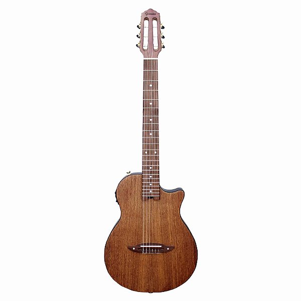 Violão Giannini Nylon Elétrico Flat Cutaway Giannini Stage STN SUC CEQ Natural Satin (NS)