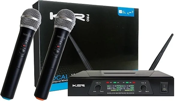 MICROFONE SEM FIO KSR KT02-M MÃO + MAO (NEW)